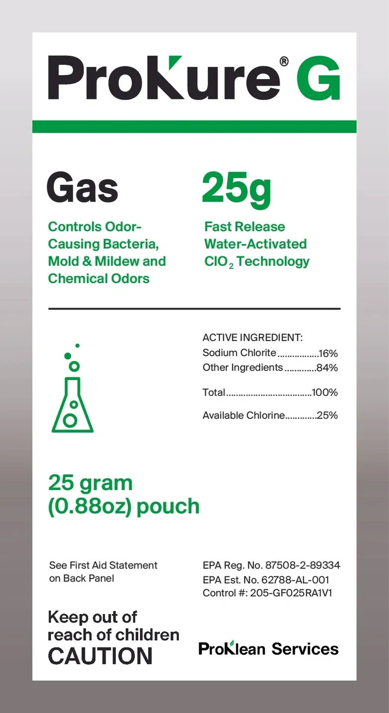 ProKure G Fast Deodorizing Gas 25g label