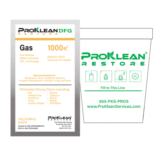 ProKlean gas odor remover pouch.