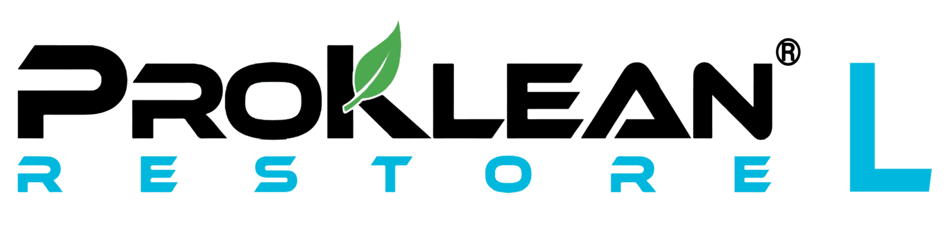 Proklean Restore L Logo (NEW) Proclean Restore L logo with leaf design.